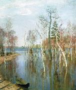 Isaac Levitan Spring, High Water oil painting on canvas